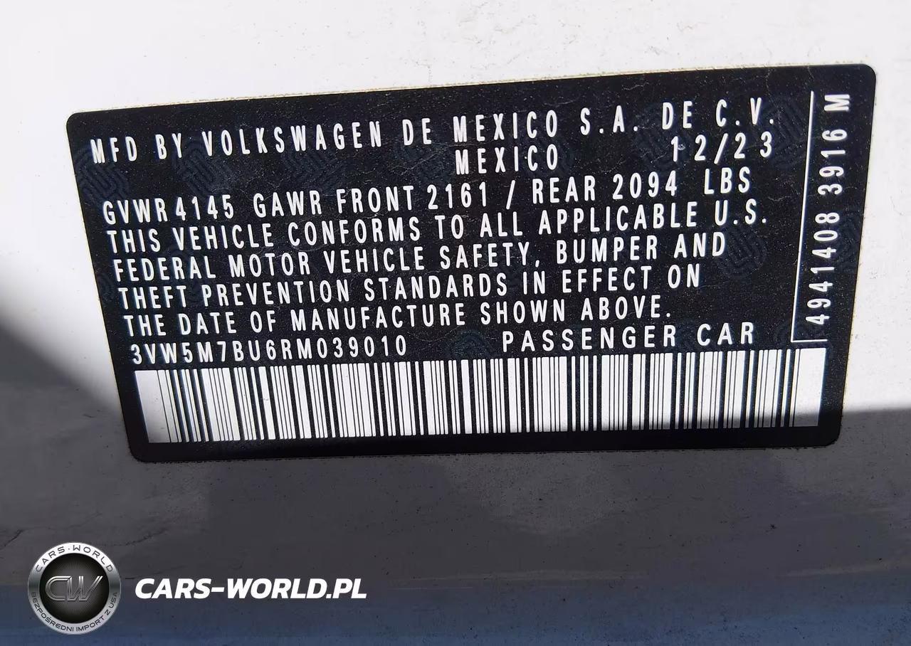 2024 Volkswagen Jetta 1.5T S VIN:3VW5M7BU6RM039010 - 9