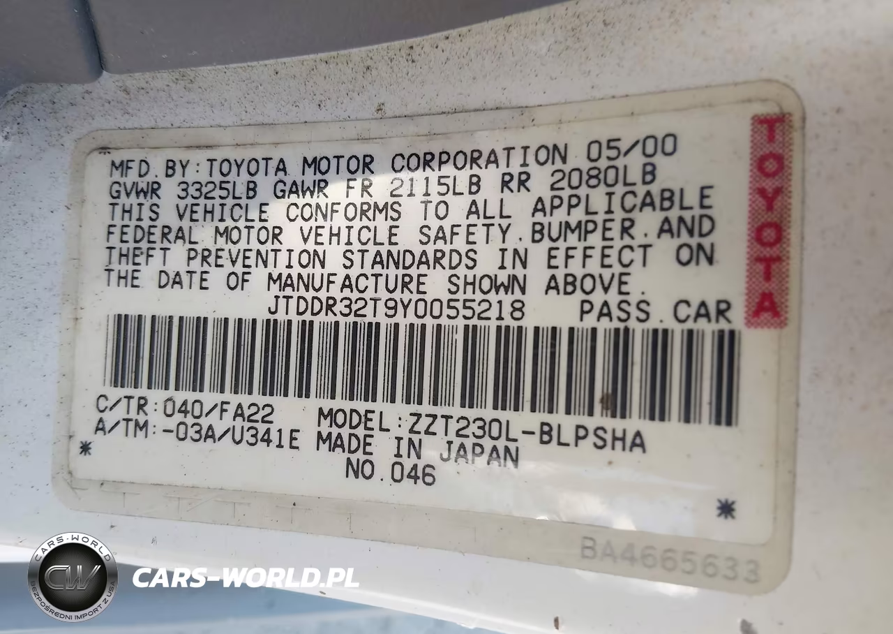 2000 Toyota Celica Gt VIN:JTDDR32T9Y0055218 - 9