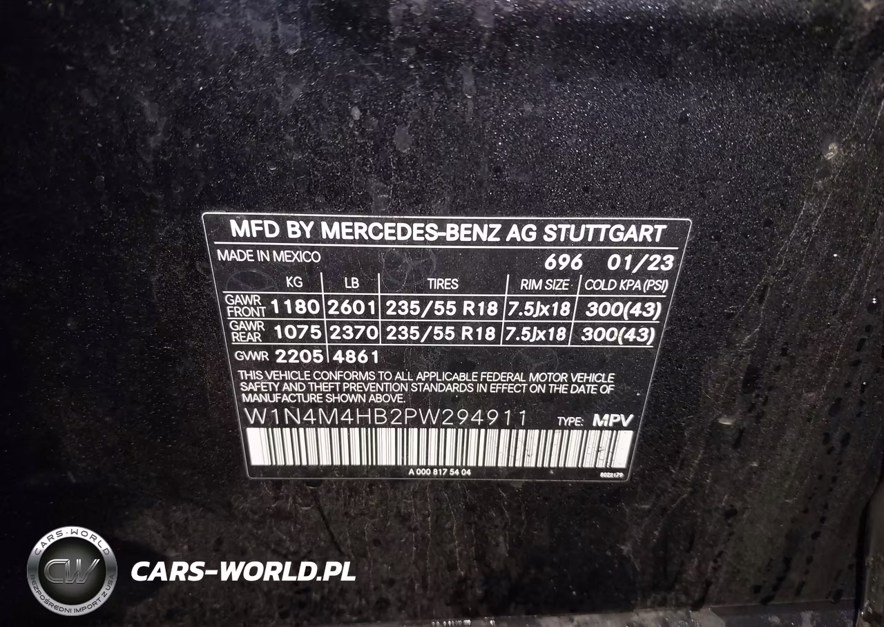 2023 Mercedes-Benz Glb 250 4Matic VIN:W1N4M4HB2PW294911 - 9