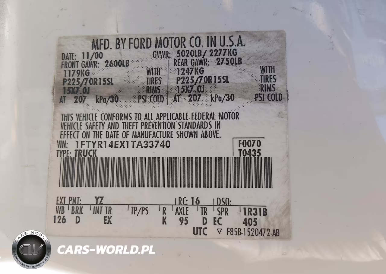 2001 Ford Ranger Edge-Xlt VIN:1FTYR14EX1TA33740 - 9