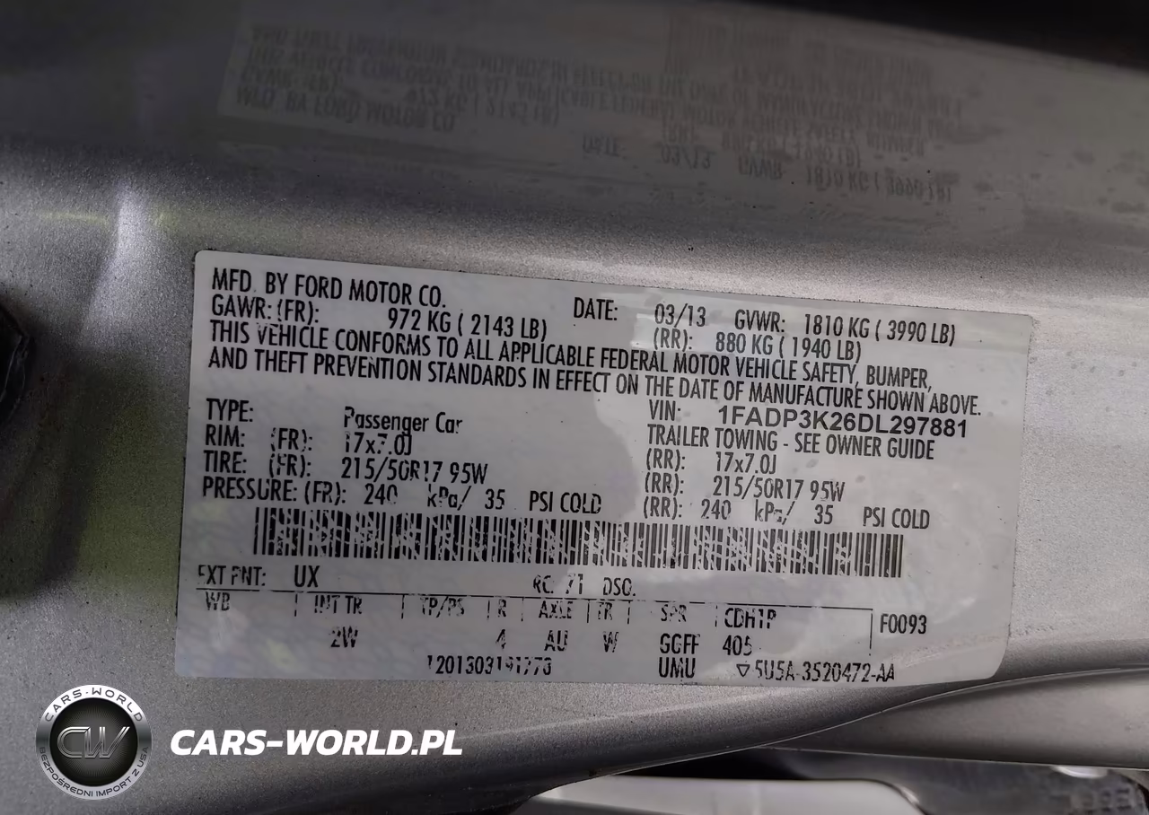 2013 Ford Focus Se VIN:1FADP3K26DL297881 - 9