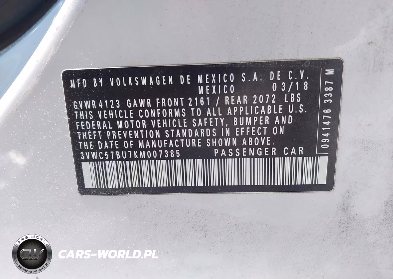 2019 Volkswagen Jetta 1.4T R-Line-1.4T S-1.4T Se VIN:3VWC57BU7KM007385 - 9