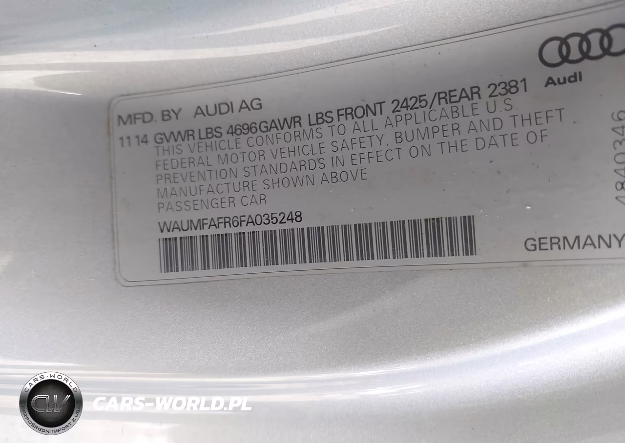 2015 Audi A5 2.0T Premium VIN:WAUMFAFR6FA035248 - 9