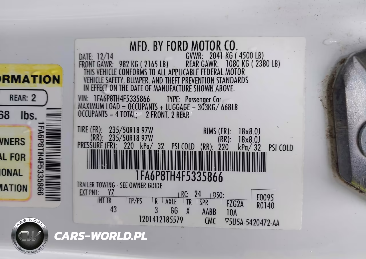 2015 Ford Mustang Ecoboost VIN:1FA6P8TH4F5335866 - 9