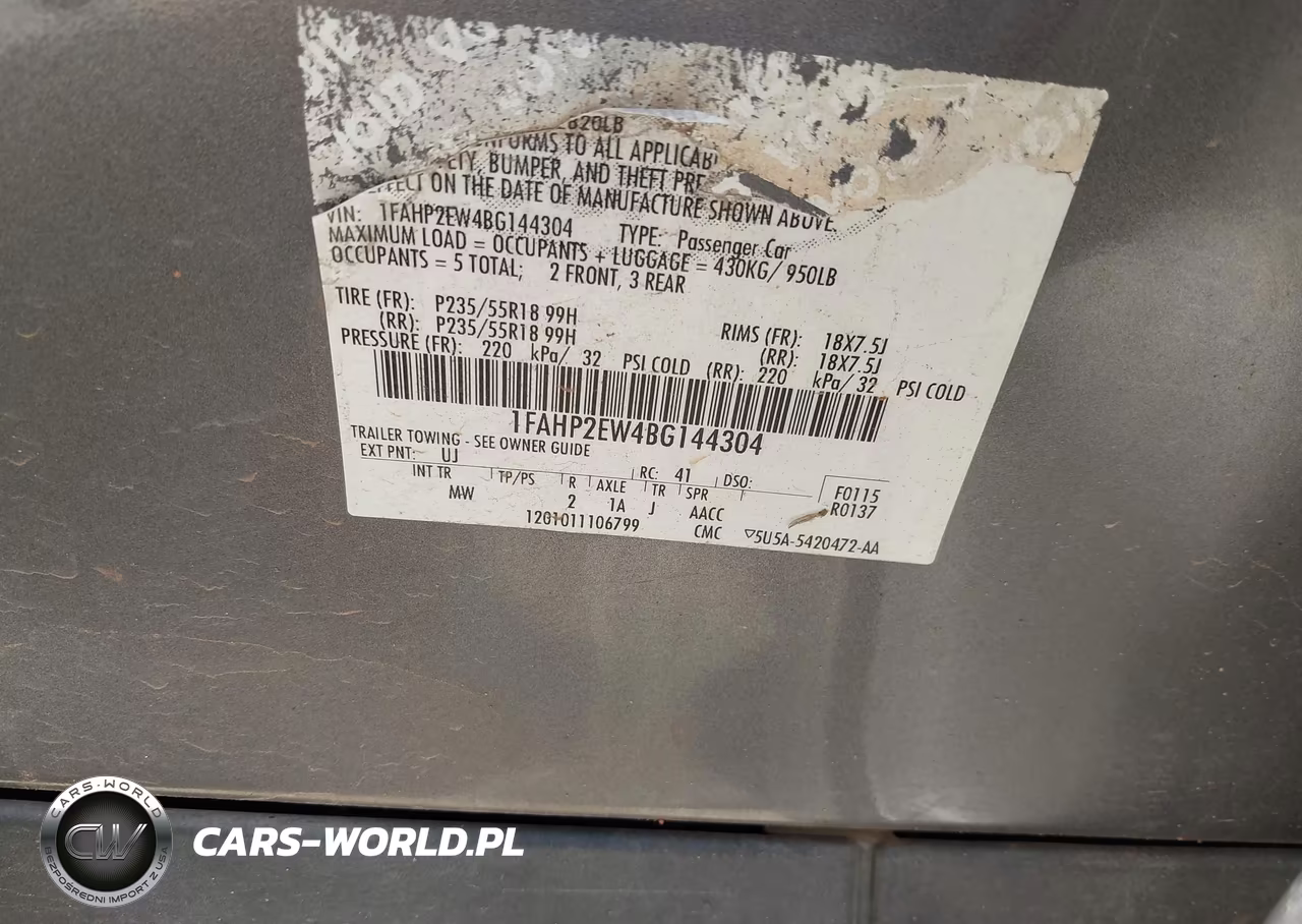 2011 Ford Taurus Sel VIN:1FAHP2EW4BG144304 - 9