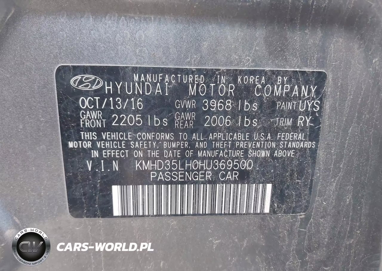 2017 Hyundai Elantra Gt VIN:KMHD35LH0HU369500 - 9