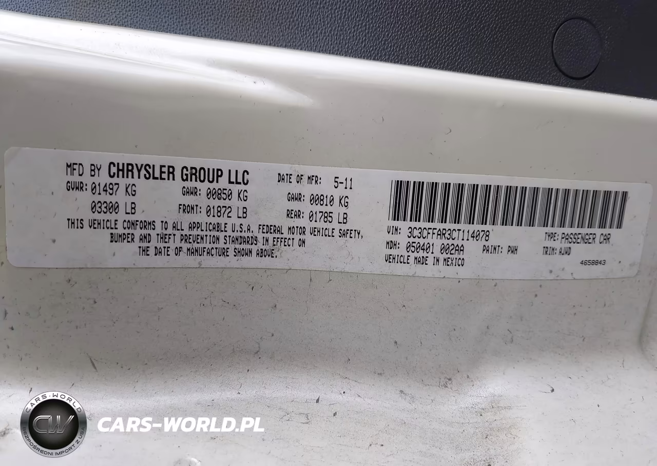2012 Fiat 500 Pop VIN:3C3CFFAR3CT114078 - 9