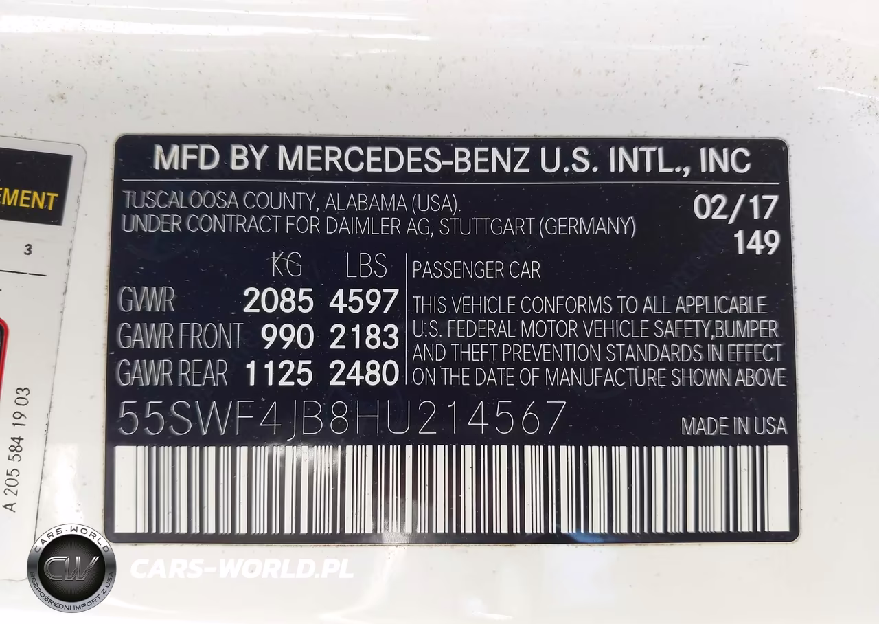 2017 Mercedes-Benz C 300 VIN:55SWF4JB8HU214567 - 9