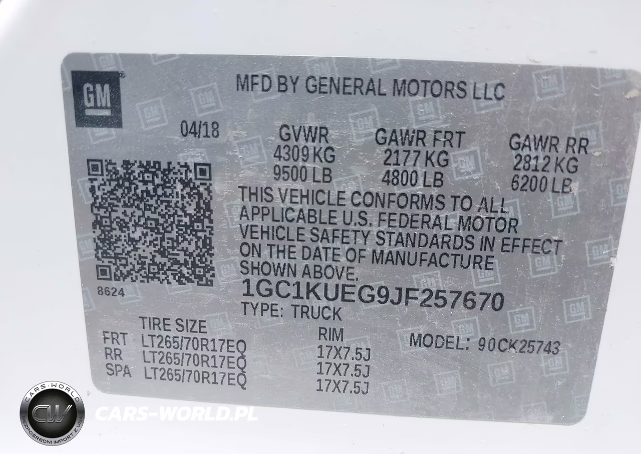 2018 Chevrolet Silverado 2500Hd Wt VIN:1GC1KUEG9JF257670 - 9
