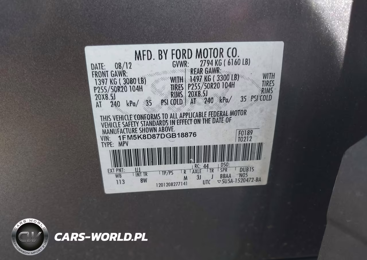 2013 Ford Explorer Xlt VIN:1FM5K8D87DGB18876 - 9
