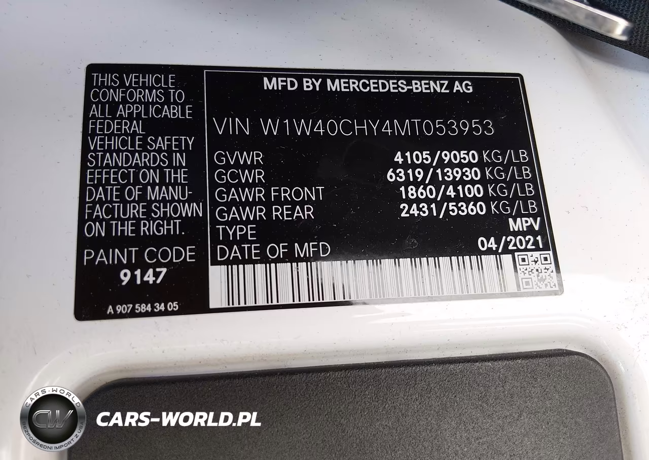 2021 Mercedes-Benz Sprinter 2500 High Roof I4 VIN:W1W40CHY4MT053953 - 9