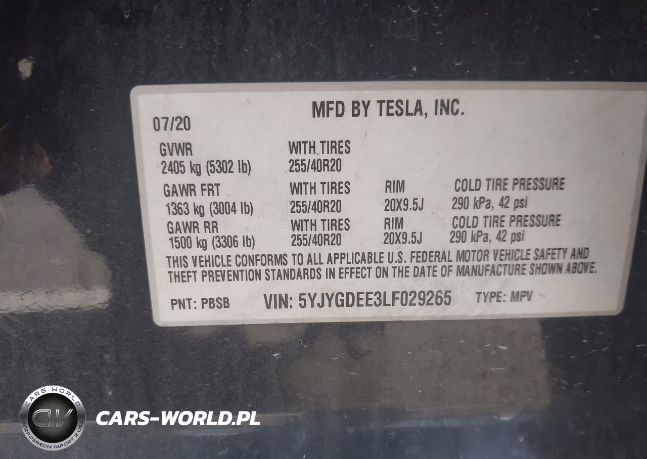 2020 Tesla Model Y Long Range Dual Motor All-Wheel Drive VIN:5YJYGDEE3LF029265 - 9