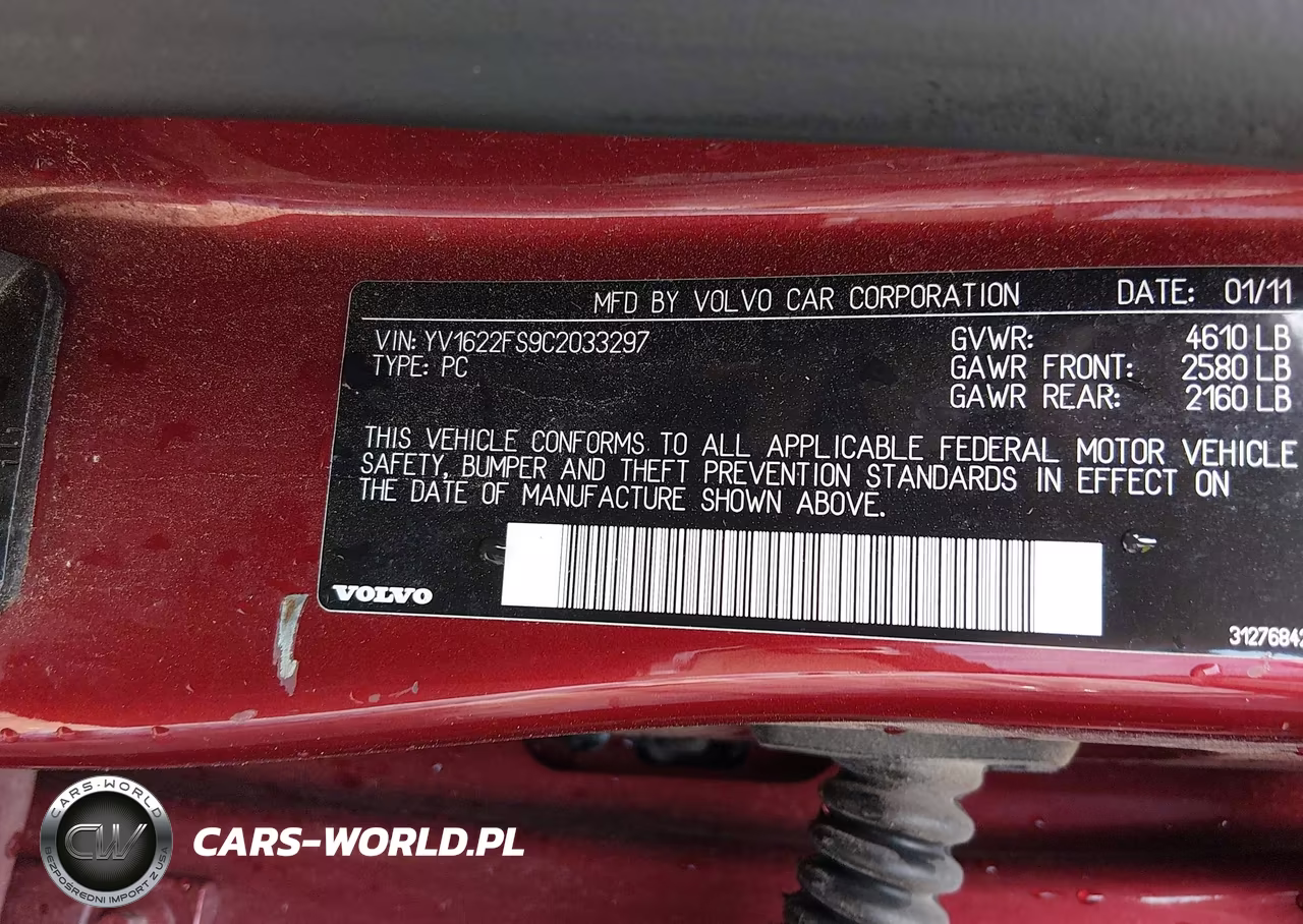 2012 Volvo S60 T5 VIN:YV1622FS9C2033297 - 9