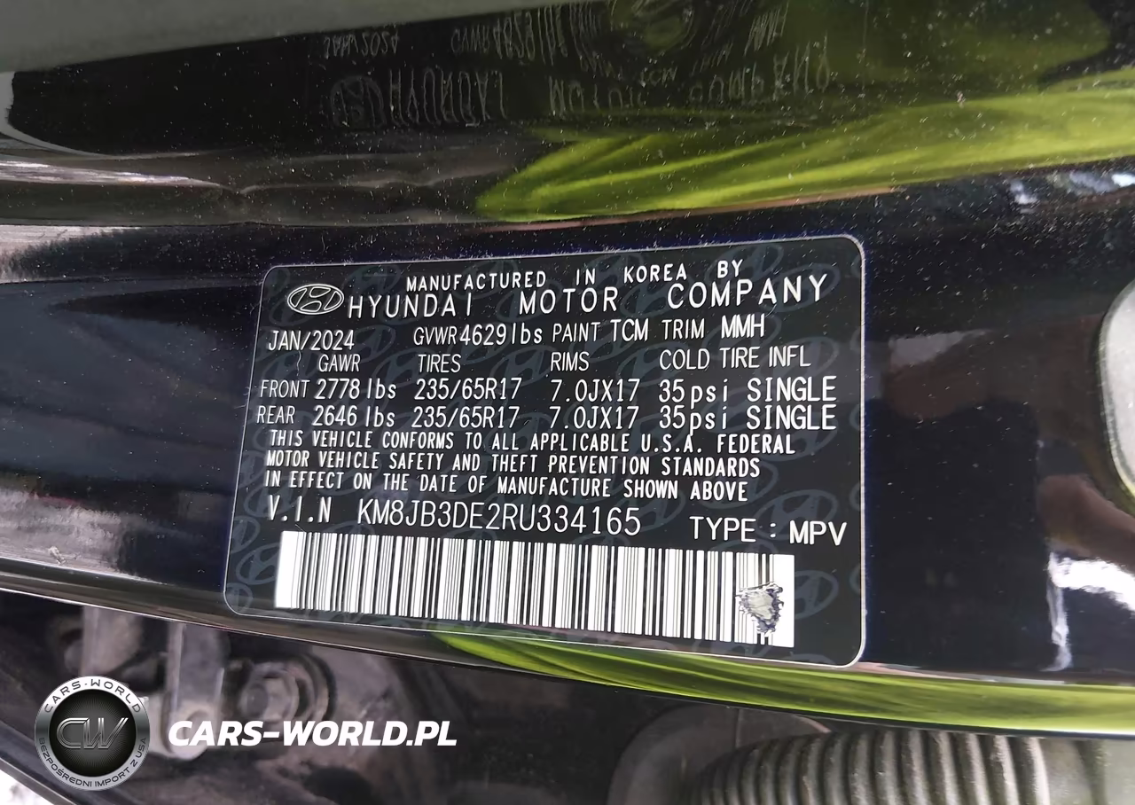2024 Hyundai Tucson Sel VIN:KM8JB3DE2RU334165 - 9