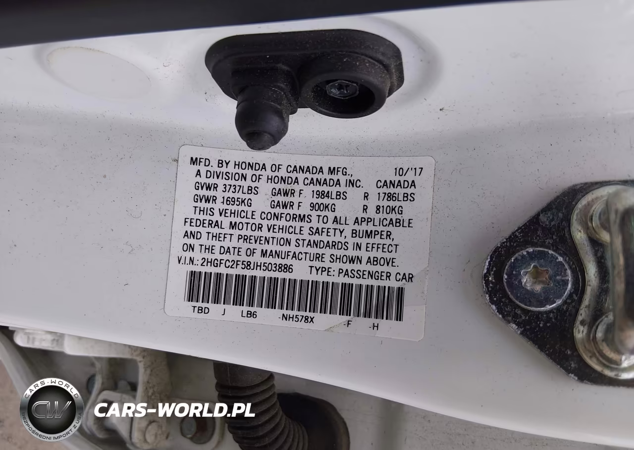 2018 Honda Civic Lx VIN:2HGFC2F58JH503886 - 9