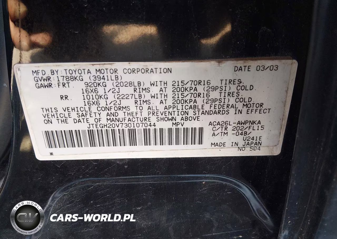 2003 Toyota Rav4 VIN:JTEGH20V730107044 - 9