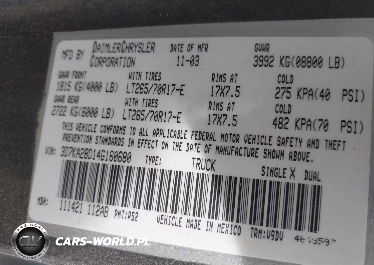 2004 Dodge Ram 2500 Slt-Laramie VIN:3D7KA28D14G160680 - 9