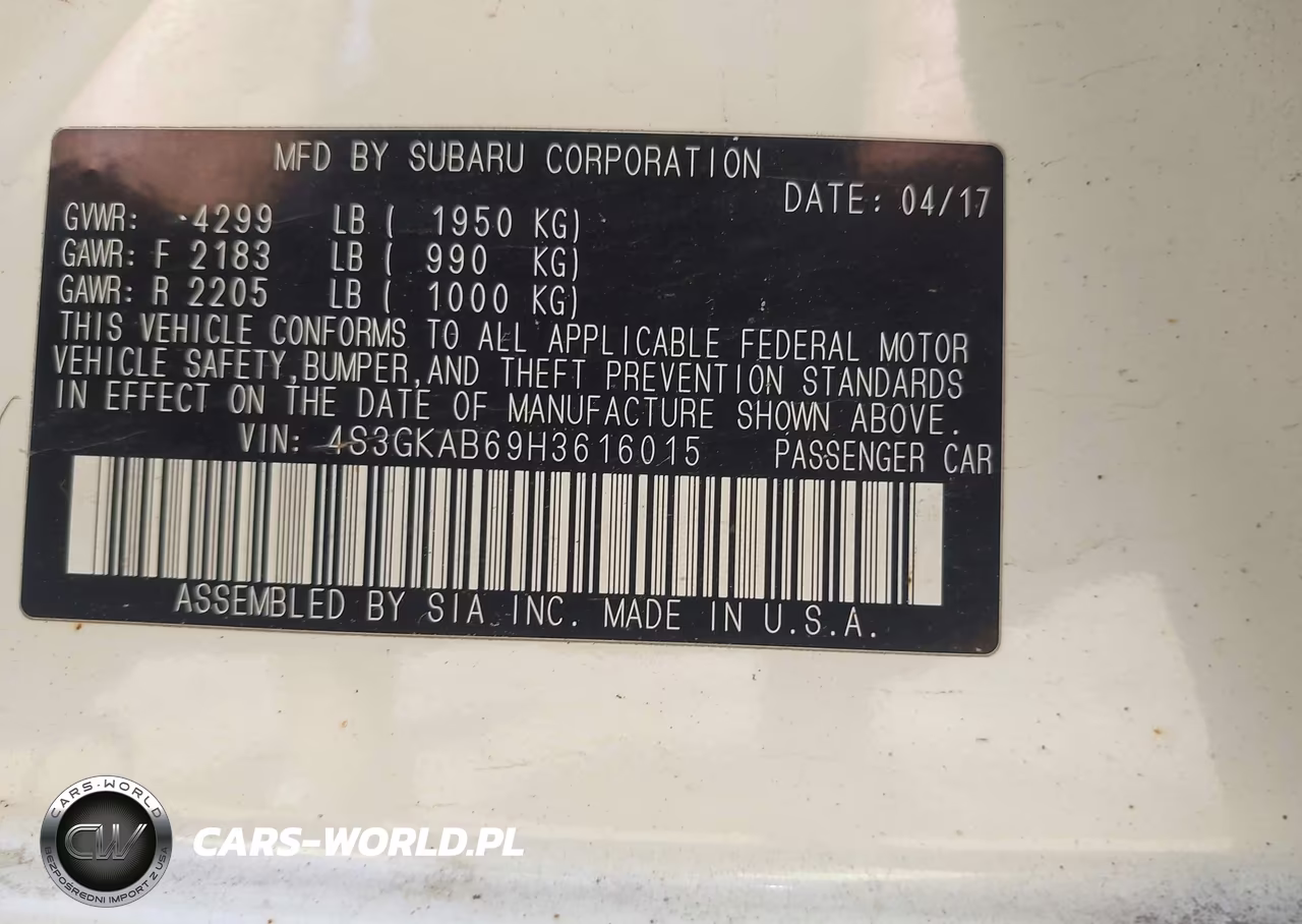 2017 Subaru Impreza 2.0I Premium VIN:4S3GKAB69H3616015 - 9