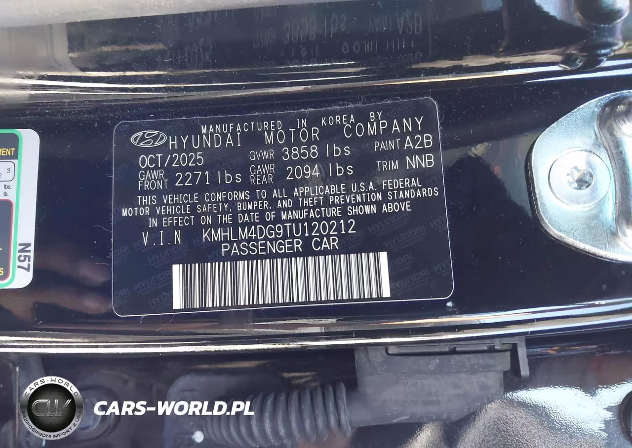 2026 Hyundai Elantra Sel Sport VIN:KMHLM4DG9TU120212 - 9