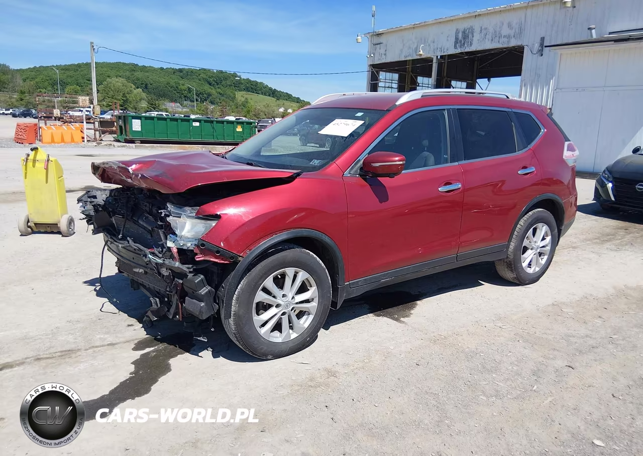 2015 Nissan Rogue Sv VIN:KNMAT2MV4FP509134 - 2