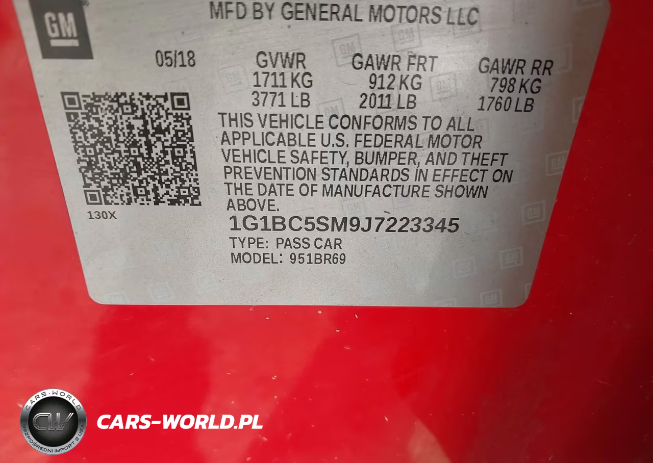 2018 Chevrolet Cruze Ls Auto VIN:1G1BC5SM9J7223345 - 9