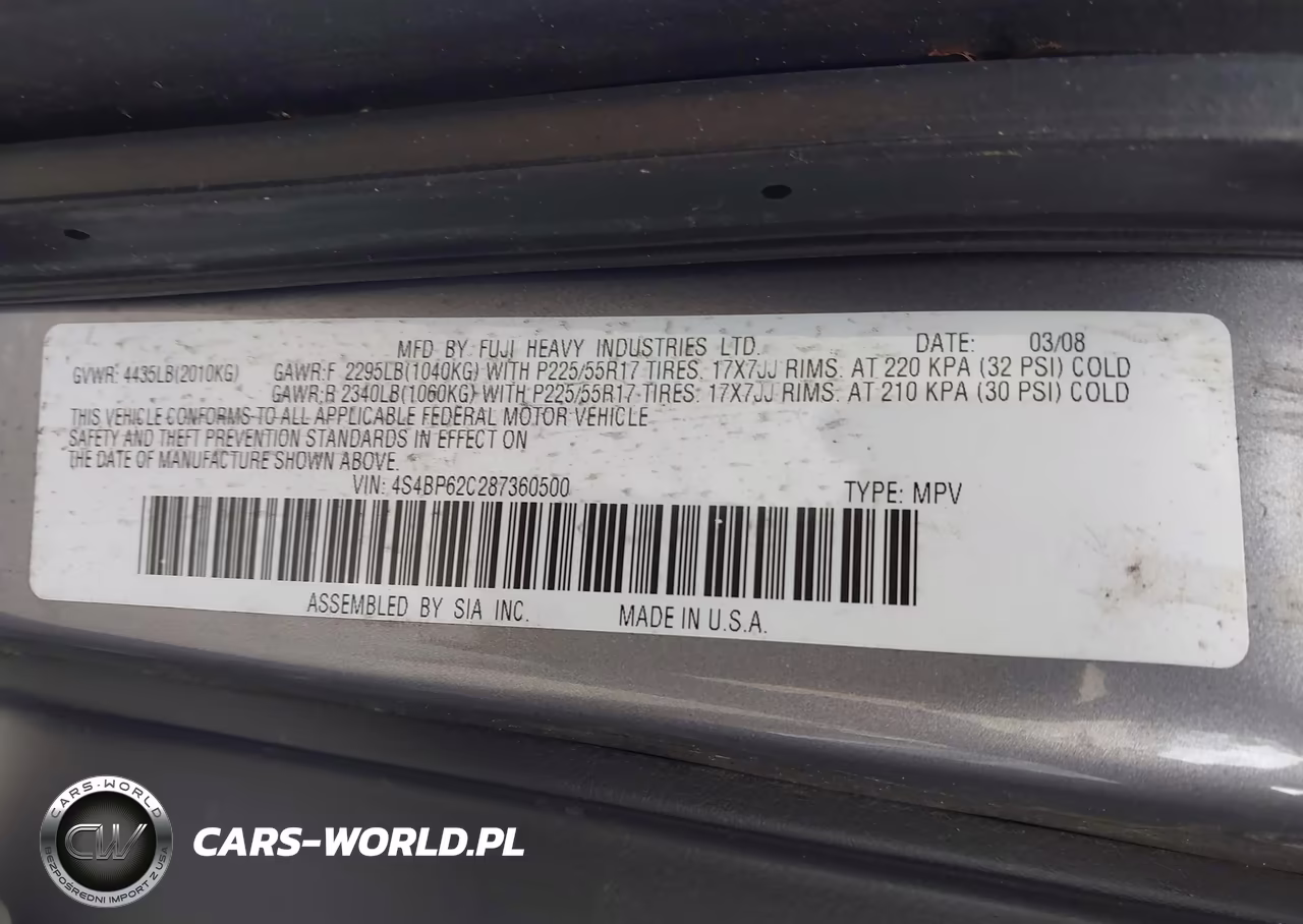 2008 Subaru Outback 2.5I Limited-2.5I Limited L.l. Bean Edition VIN:4S4BP62C287360500 - 9