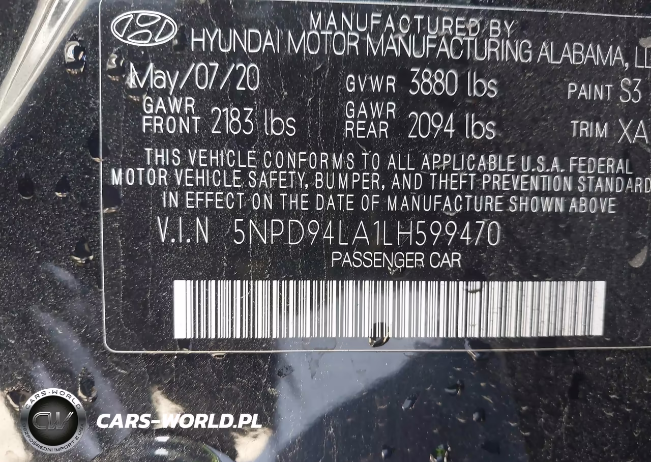 2020 Hyundai Elantra Eco VIN:5NPD94LA1LH599470 - 9