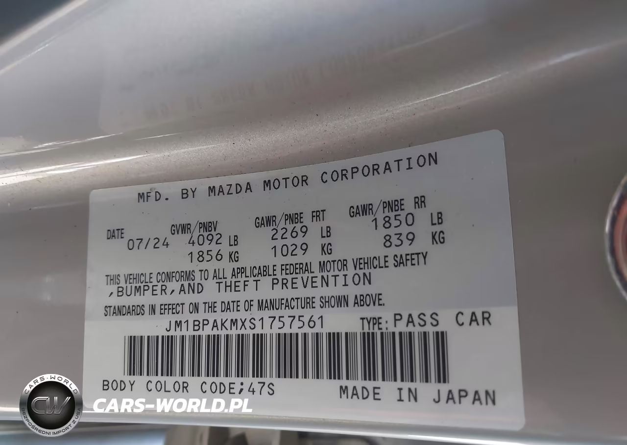 2025 Mazda Mazda3 2.5 S Select Sport VIN:JM1BPAKMXS1757561 - 9