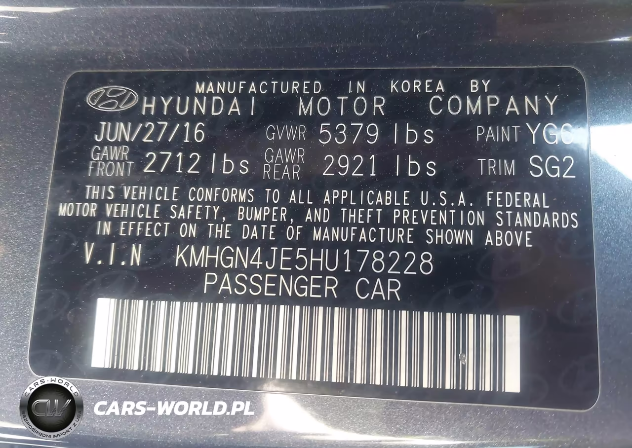 2017 Genesis G80 3.8 VIN:KMHGN4JE5HU178228 - 9