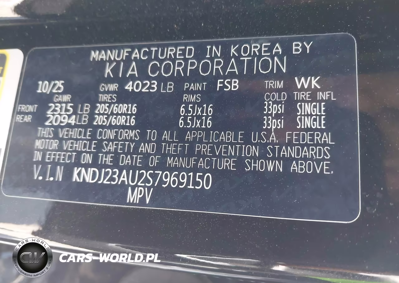 2025 Kia Soul Lx VIN:KNDJ23AU2S7969150 - 9
