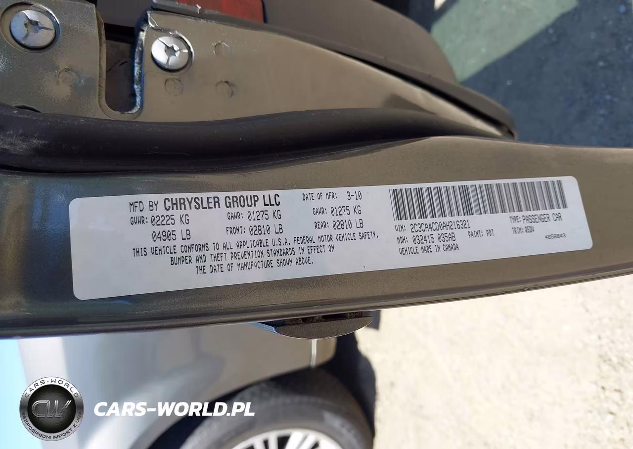 2010 Chrysler 300 Touring VIN:2C3CA4CD0AH216321 - 9