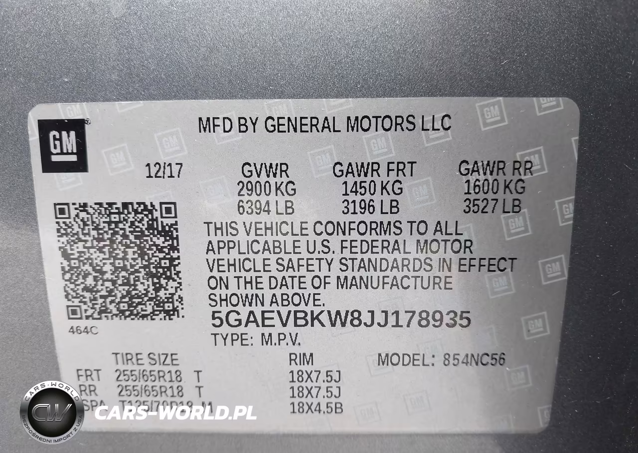 2018 Buick Enclave Premium VIN:5GAEVBKW8JJ178935 - 9