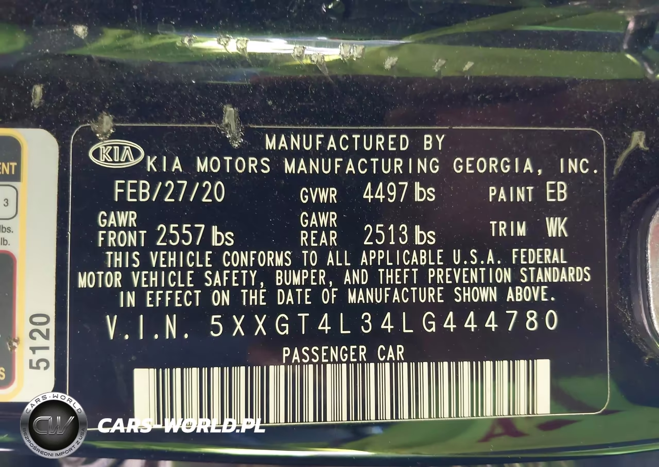 2020 Kia Optima Lx VIN:5XXGT4L34LG444780 - 9