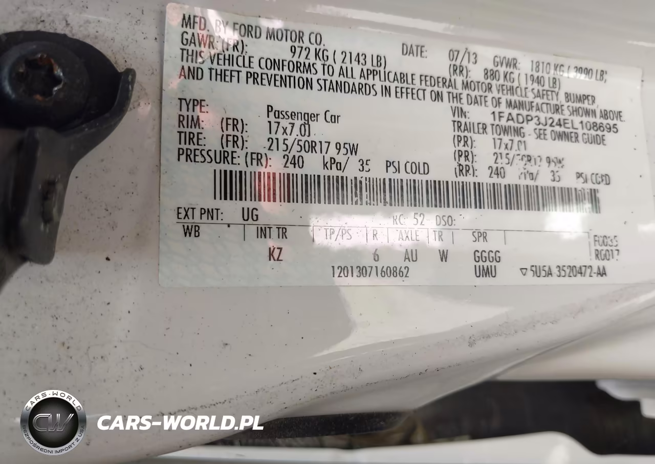 2014 Ford Focus Titanium VIN:1FADP3J24EL108695 - 9