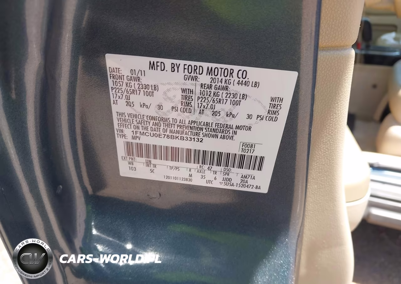 2011 Ford Escape Limited VIN:1FMCU0E78BKB33132 - 9