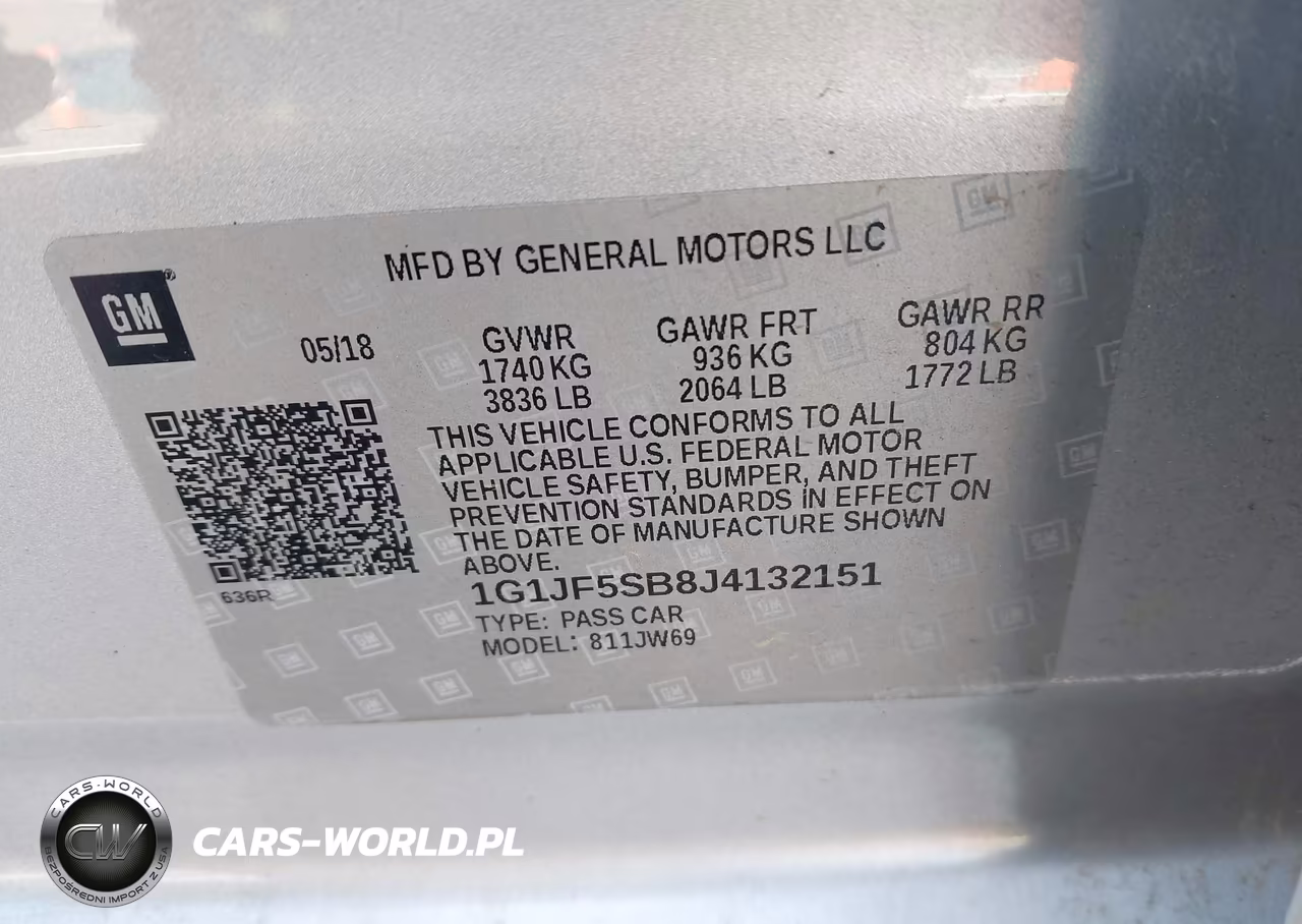 2018 Chevrolet Sonic Premier Auto VIN:1G1JF5SB8J4132151 - 9