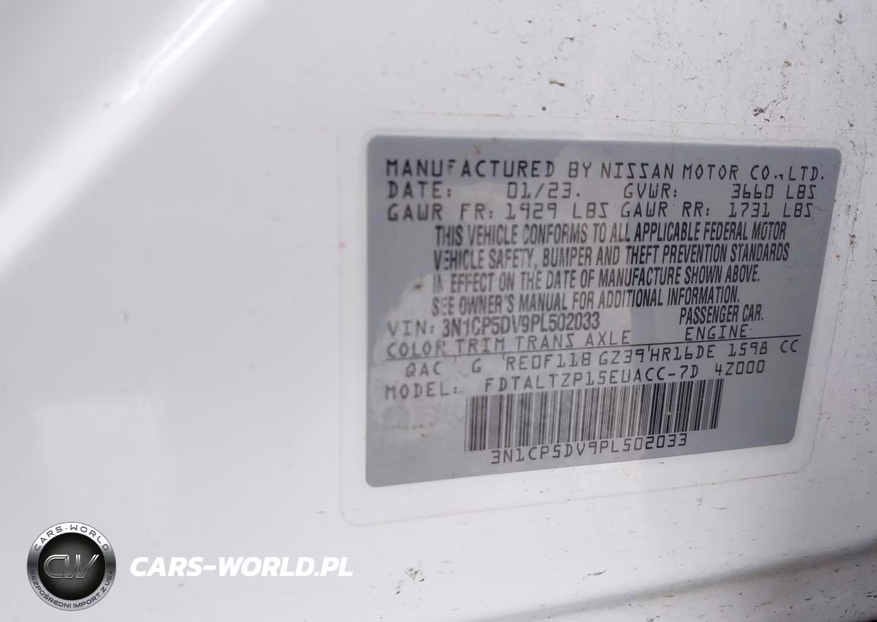 2023 Nissan Kicks Sr Xtronic Cvt VIN:3N1CP5DV9PL502033 - 9
