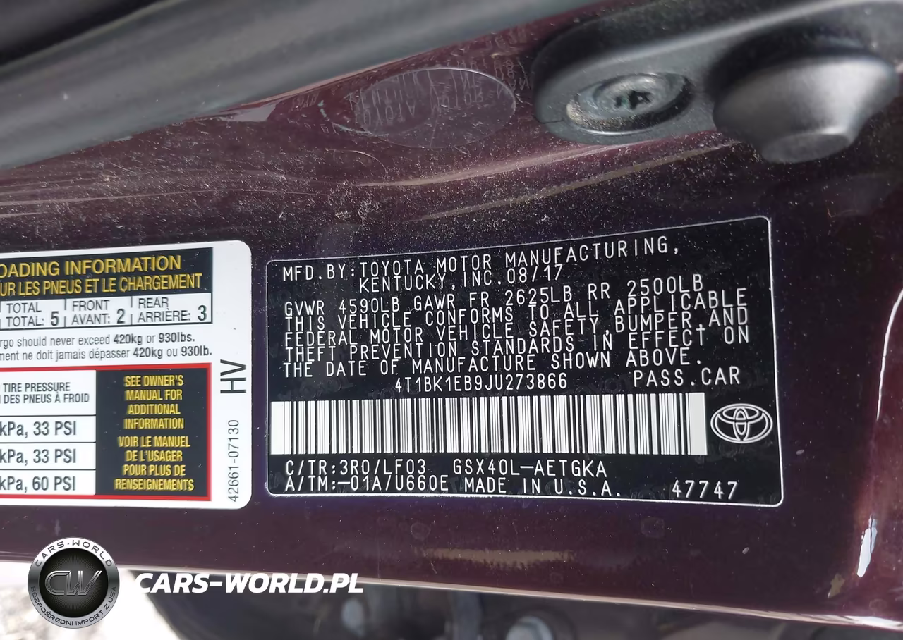 2018 Toyota Avalon Xle Premium VIN:4T1BK1EB9JU273866 - 9
