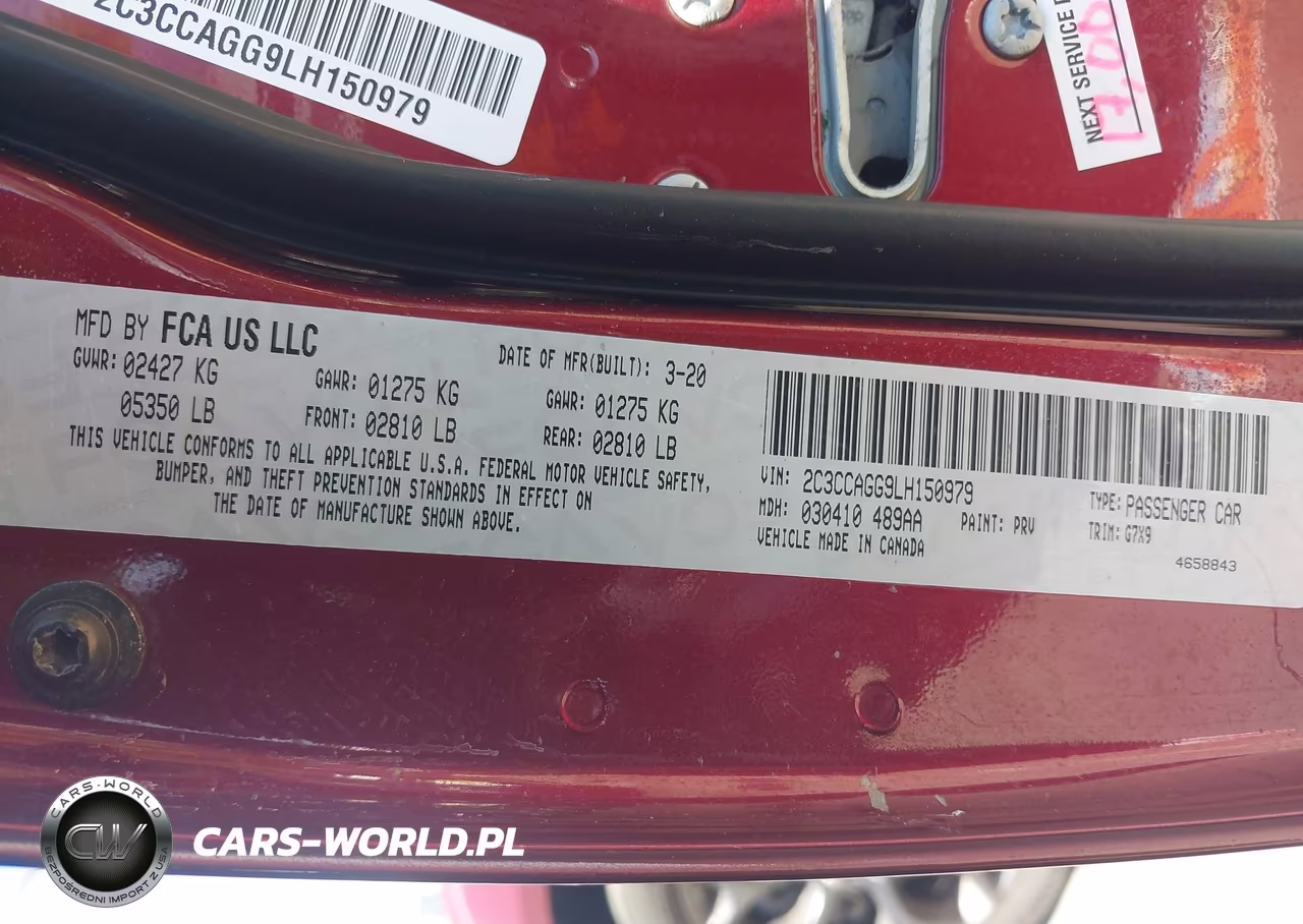 2020 Chrysler 300 300S Awd VIN:2C3CCAGG9LH150979 - 9