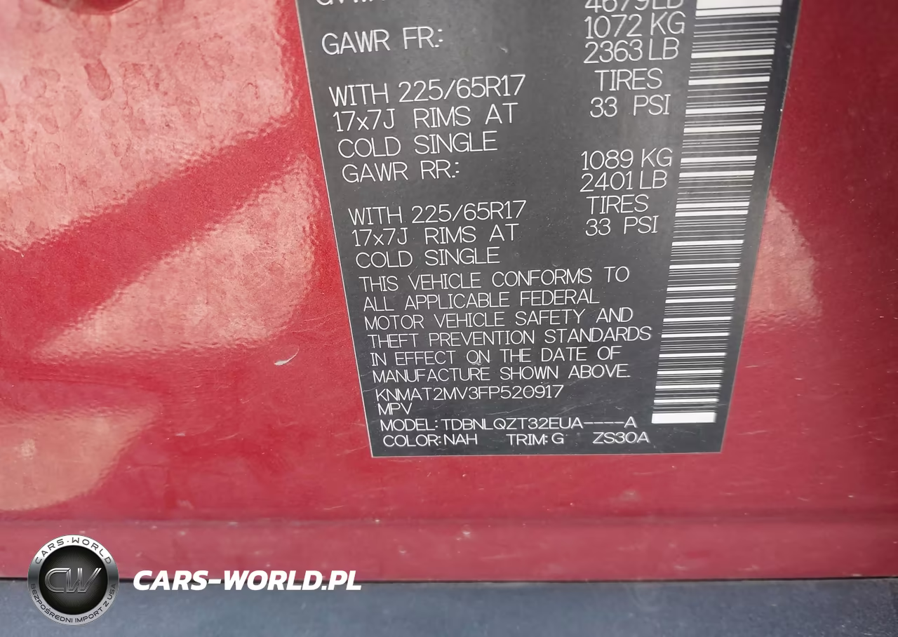 2015 Nissan Rogue Sv VIN:KNMAT2MV3FP520917 - 9
