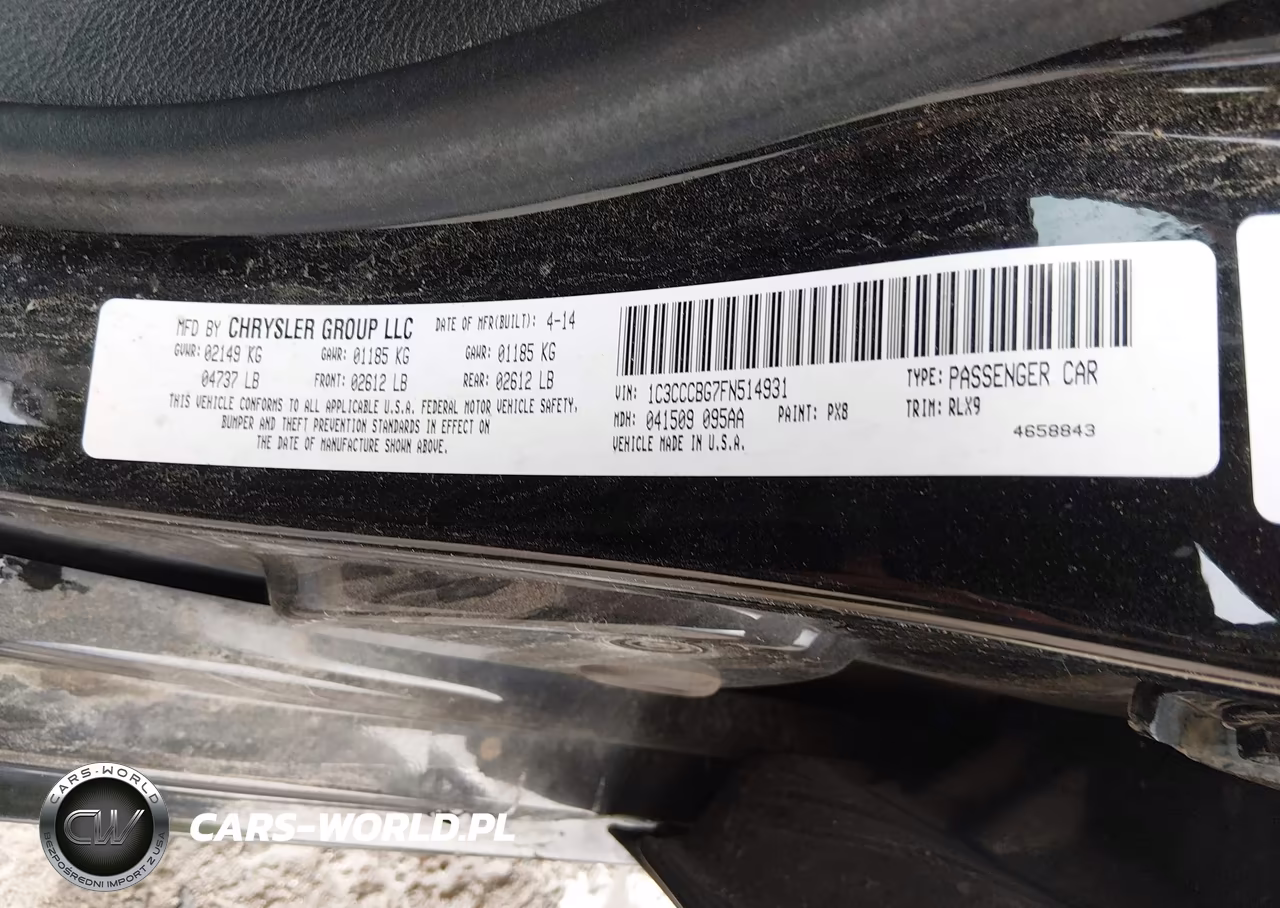 2015 Chrysler 200 S VIN:1C3CCCBG7FN514931 - 9