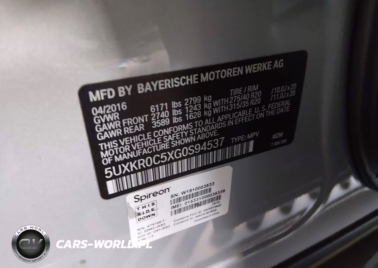 2016 BMW X5 xDrive35I VIN:5UXKR0C5XG0S94537 - 9