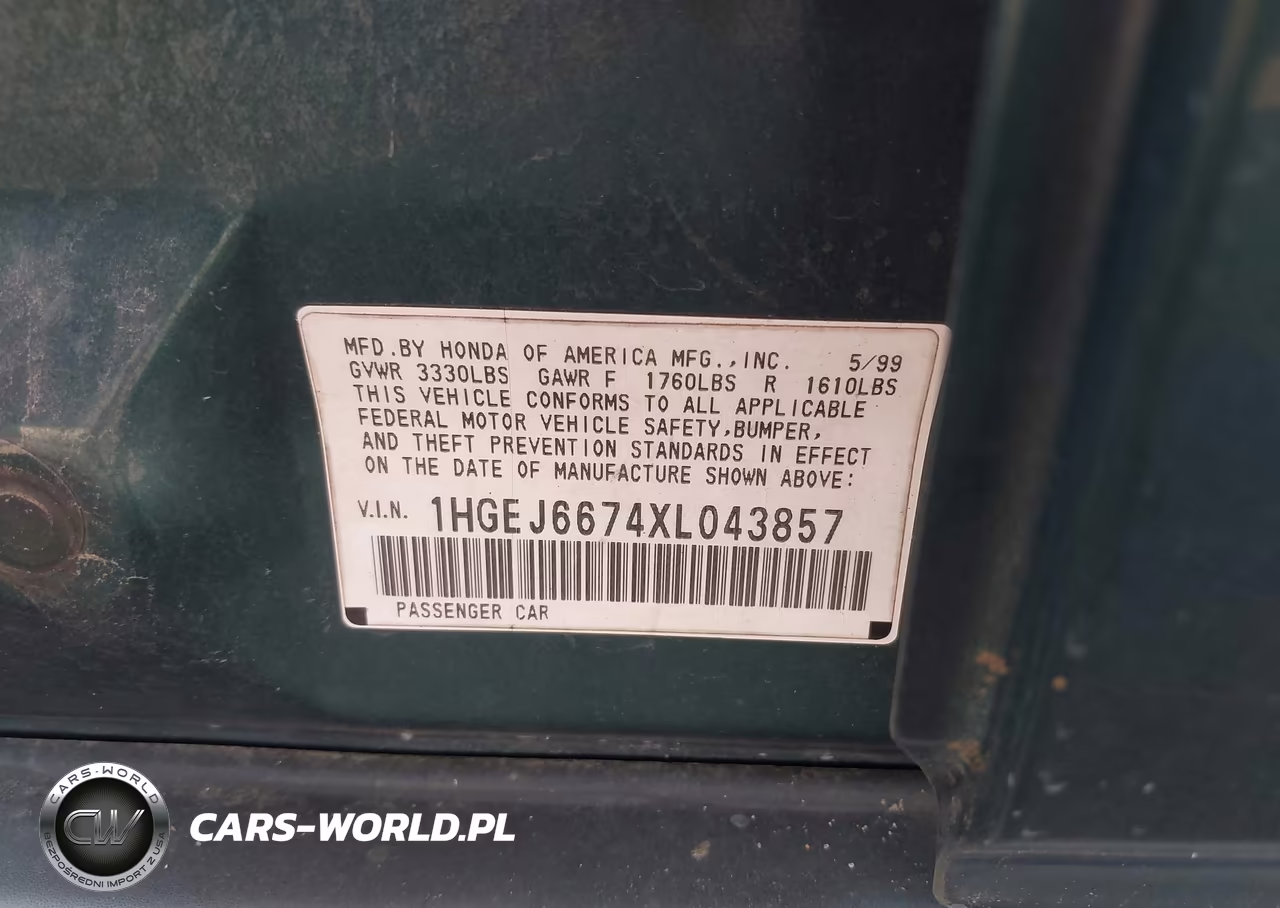 1999 Honda Civic Lx VIN:1HGEJ6674XL043857 - 9