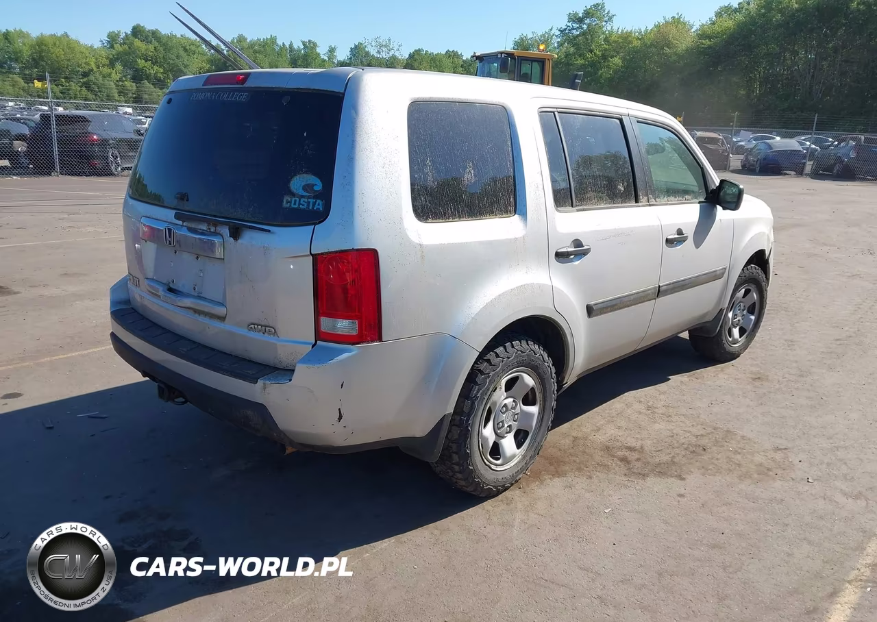 2009 Honda Pilot Lx VIN:5FNYF48229B051626 - 4