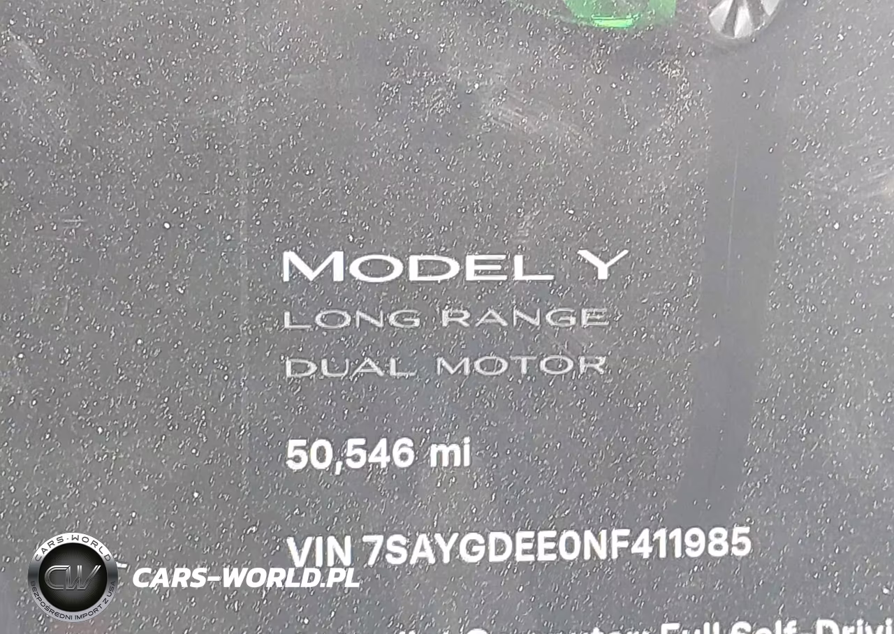 2022 Tesla Model Y Long Range Dual Motor All-Wheel Drive VIN:7SAYGDEE0NF411985 - 7