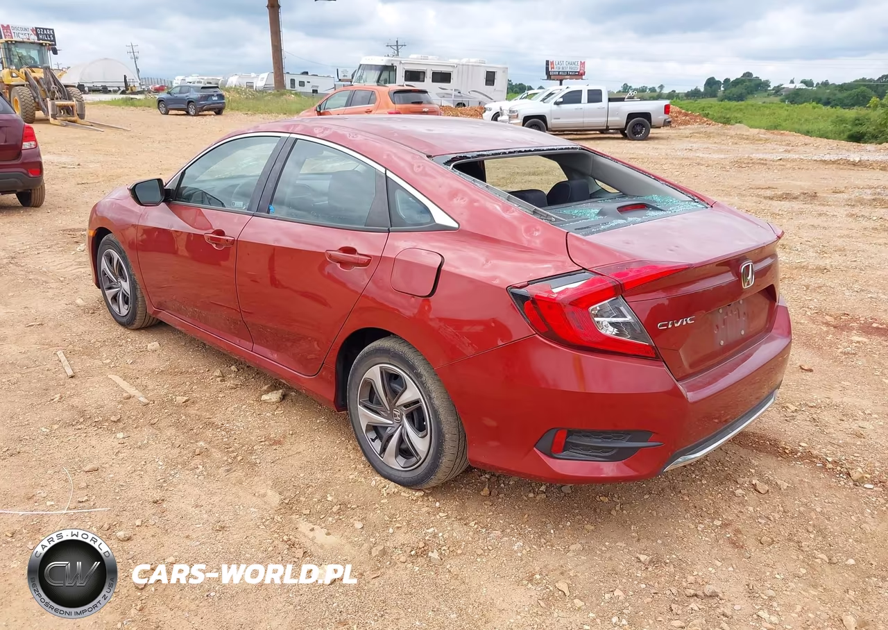 2019 Honda Civic Lx VIN:19XFC2F66KE028257 - 3