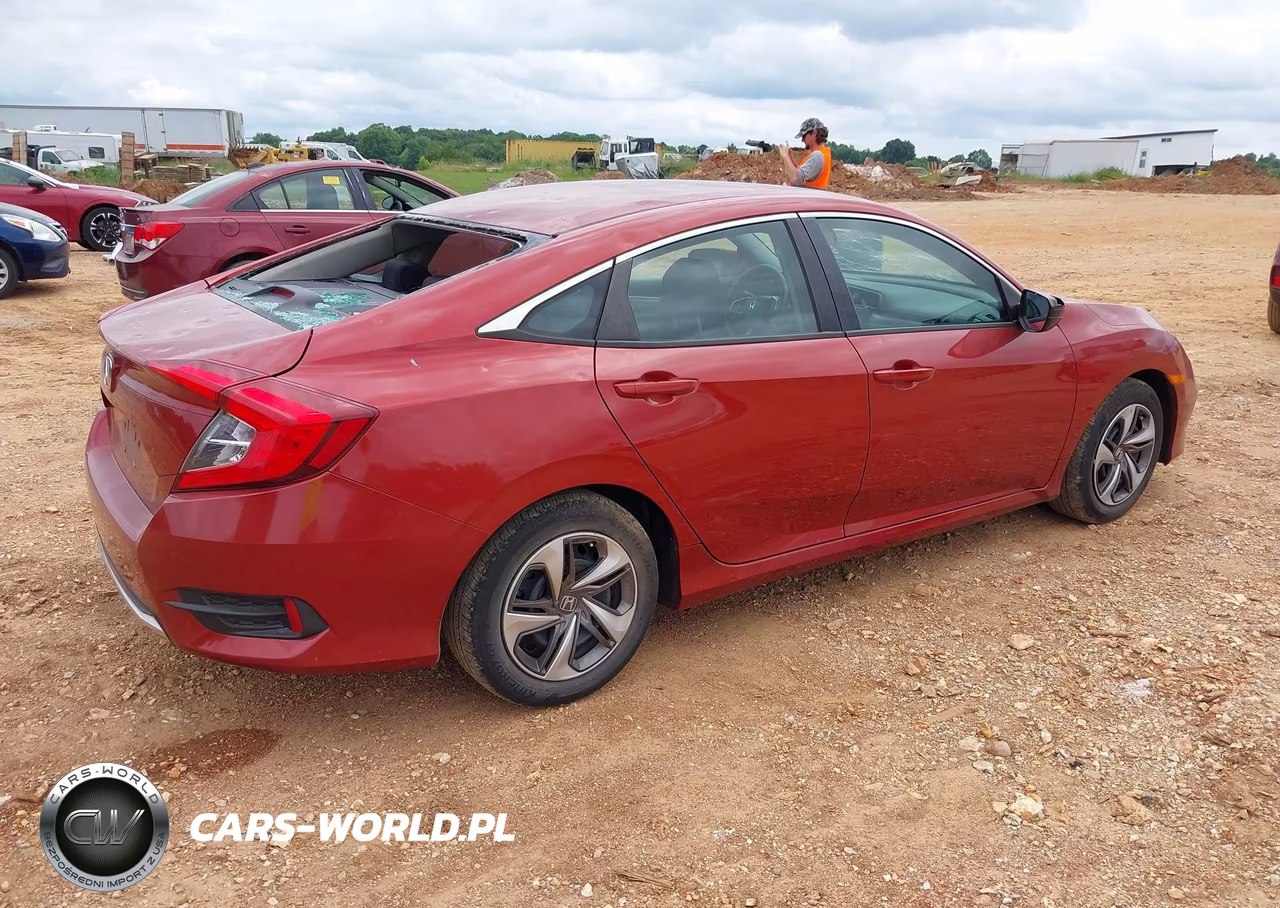 2019 Honda Civic Lx VIN:19XFC2F66KE028257 - 4