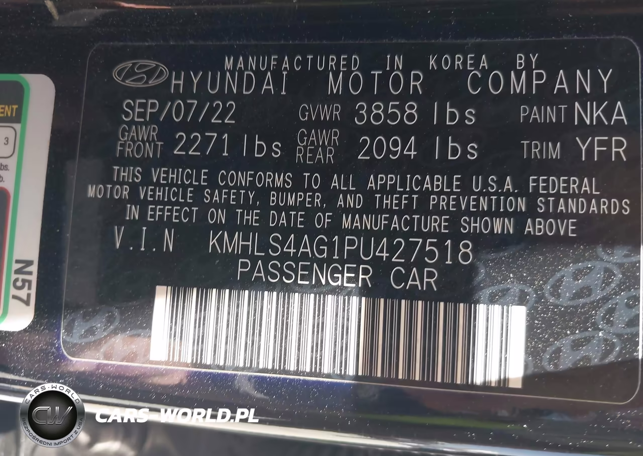 2023 Hyundai Elantra Sel VIN:KMHLS4AG1PU427518 - 9
