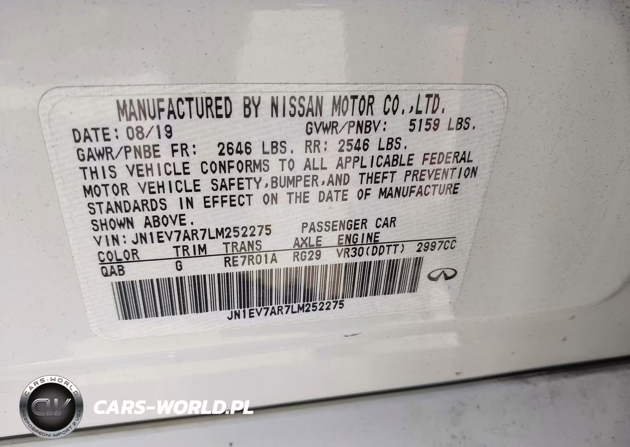 2020 Infiniti Q50 Sport Awd VIN:JN1EV7AR7LM252275 - 9