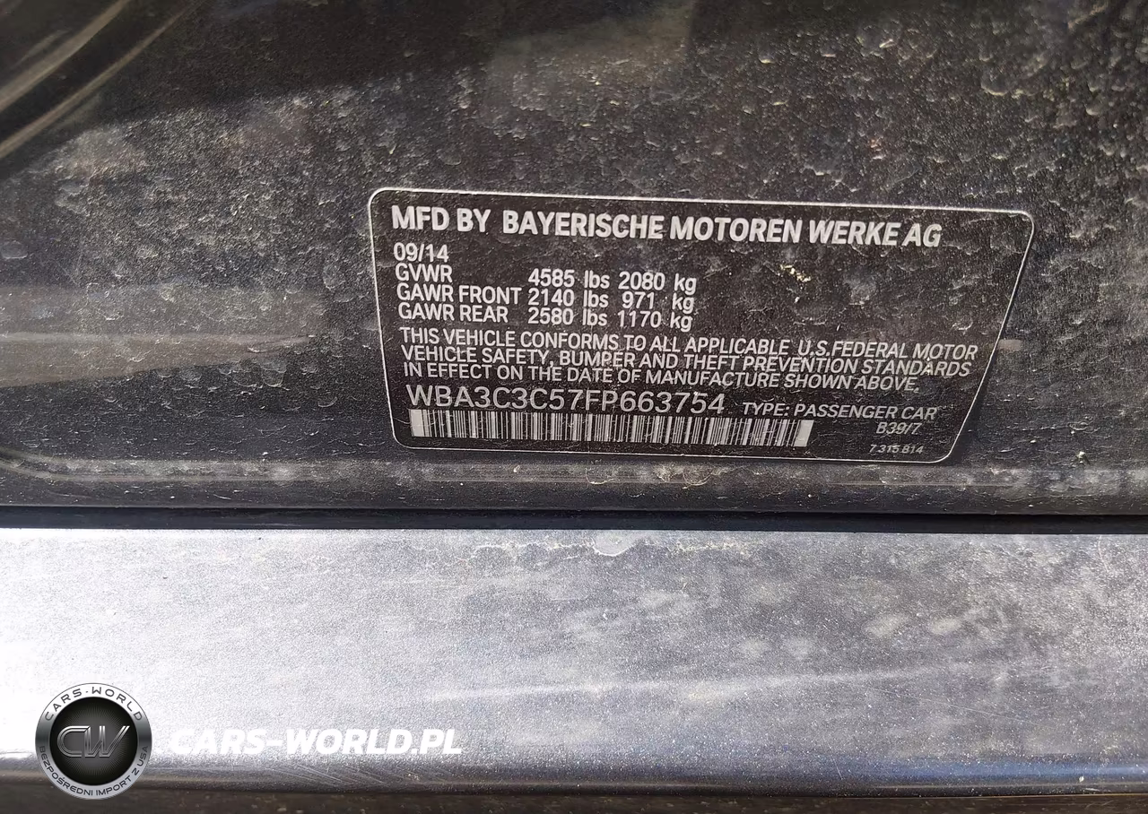 2015 BMW 320I xDrive VIN:WBA3C3C57FP663754 - 9